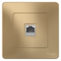 Телефонная розетка встраиваемая Schneider Electric Blanca RJ11, цвет титан