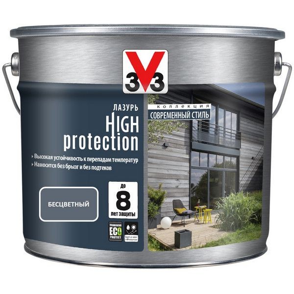 Лазурь V33 High Protection 9 л