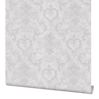 Обои флизелиновые Мир French Style серые 1.06 м 45-096-01