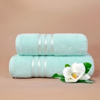Набор из 2 полотенец Harmonika цвет: ментоловый (50х80 см, 70х130 см) br33692