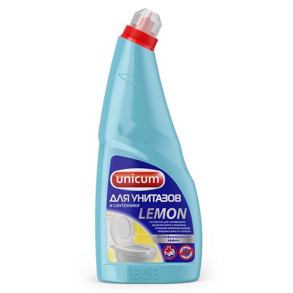 Гель для чистки унитаза Unicum Lemon 0.75 л
