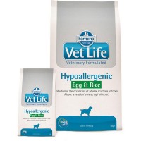 Сухой корм для собак при пищевой аллергии и пищевой непереносимости FARMINA Vet Life Dog Hypoallergenic Egg&Rice Яйцо Рис 2 кг
