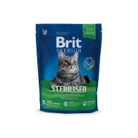 Сухой корм для кастрированных котов BRIT Premium Cat Sterilized Курица Печень 300 г