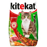 Сухой корм для кошек Kitekat мясной пир, 1.9кг