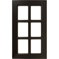Витрина для шкафа Delinia «Леда серая» 40x70 см, МДФ, цвет серый