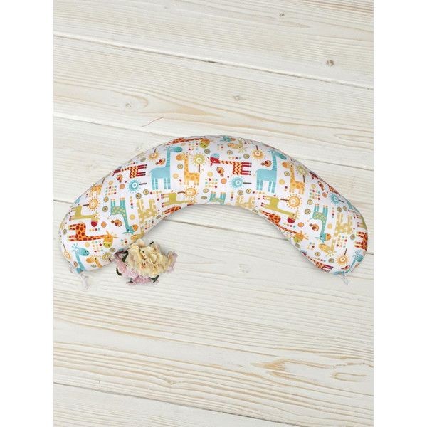 Подушка AmaroBaby для беременных Жирафики 170х25 см, холлофайбер