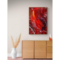 Плакат "34;Просто Постер "34; Красные масляные краски 90x120 в подарочном тубусе 860092579541