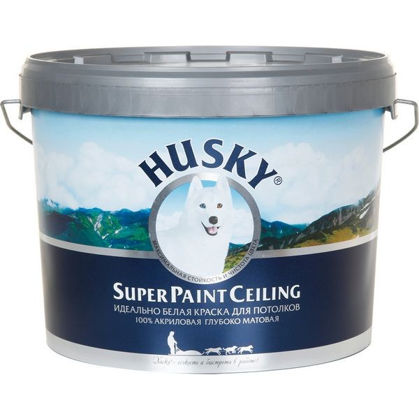 Краска для потолков Husky цвет белый 10 л