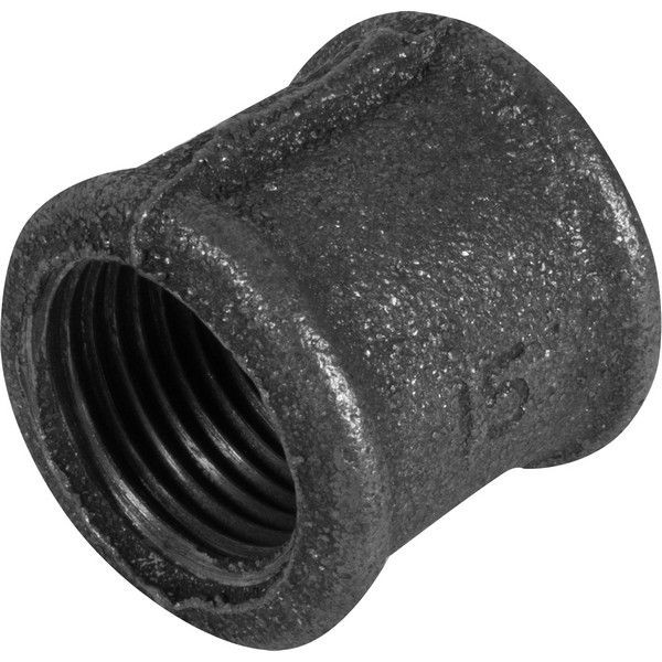 Муфта, внутренняя резьба 1/2 "34; мм, чугун, цвет чёрный