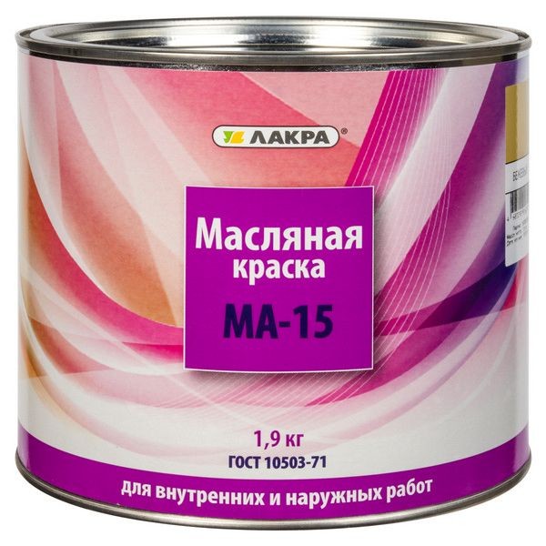 Краска Лакра МА-15 цвет бежевый 1.9 кг