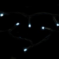 Электрогирлянда наружная «Нить» 10 м 100 LED холодный белый