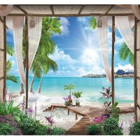 Фотообои Твоя планета Премиум Тропический рай 291х272 см