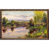 Картина на холсте Русская коллекция Вечер, 68х108 см