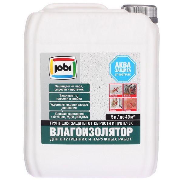 Грунтовка влагоизолятор Jobi, 5 л