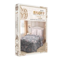 Комплект постельного белья евро Для Snoff Сатин Жюльетта 105569, сатин