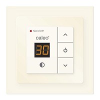 Терморегулятор Caleo 720 бежевый с адаптерами, встраиваемый цифровой, 3,5 кВт