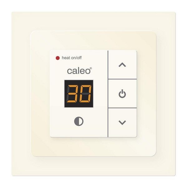 Терморегулятор Caleo 720 бежевый с адаптерами, встраиваемый цифровой, 3,5 кВт