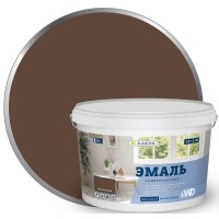 Эмаль акриловая матовая цвет коричневый 2.5 кг