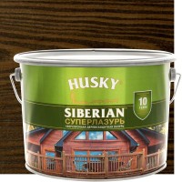 Лазурь для дерева Husky Sib «Суперлазурь» полуглянцевая палисандр 9 л