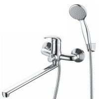 Смеситель для ванны и душа с длинным изливом GROSS AQUA Basic 7211257C-35F