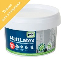 Краска для колеровки для стен и потолков Jobi «Mattlatex», прозрачная база C, 0.25 л