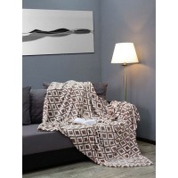 Плед TexRepublic Deco Lux Ромбы 200х220 см, фланель