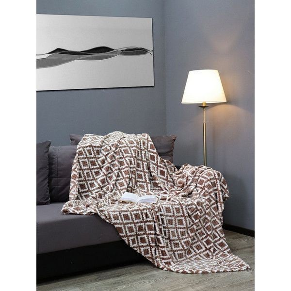 Плед TexRepublic Deco Lux Ромбы 200х220 см, фланель