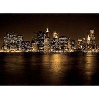 Фотообои флизелиновые «Ночной город» 370х270 см