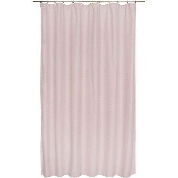 Штора на ленте «New Pink», 200х270 см, орнамент, цвет розовый жаккард