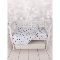 Комплект постельного белья Amarobaby Треугольники AMARO-3003-SCT, 3 предмета