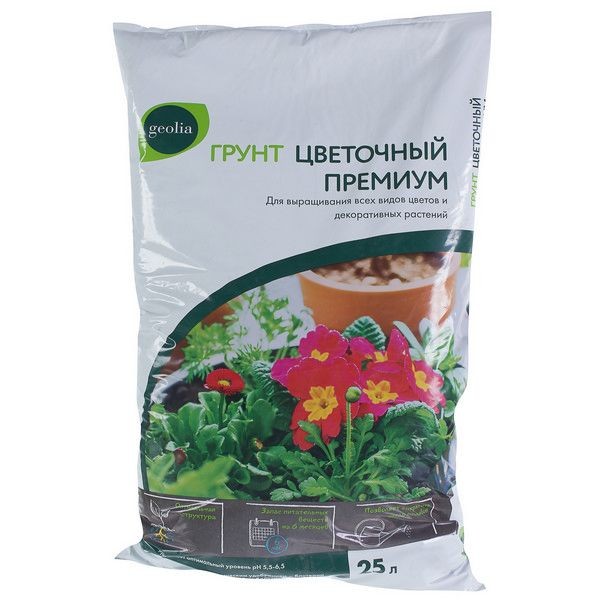 Грунт Geolia «Цветочный» 25 л