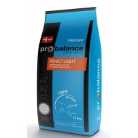 Сухой корм для собак всех пород склонных к полноте PROBALANCE Adult Light 15 кг