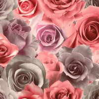 Обои флизелиновые Home Color Rose Melody коричневые 714-45 1.06 м