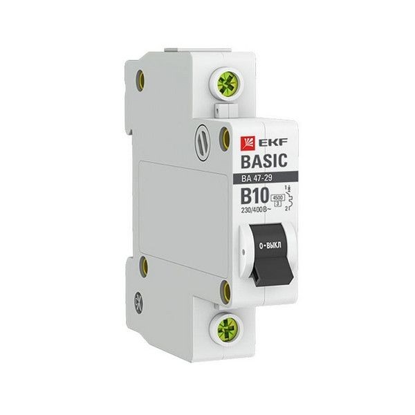 Выключатель автоматический EKF Basic mcb4729-1-10-B 1Р 230В 10А