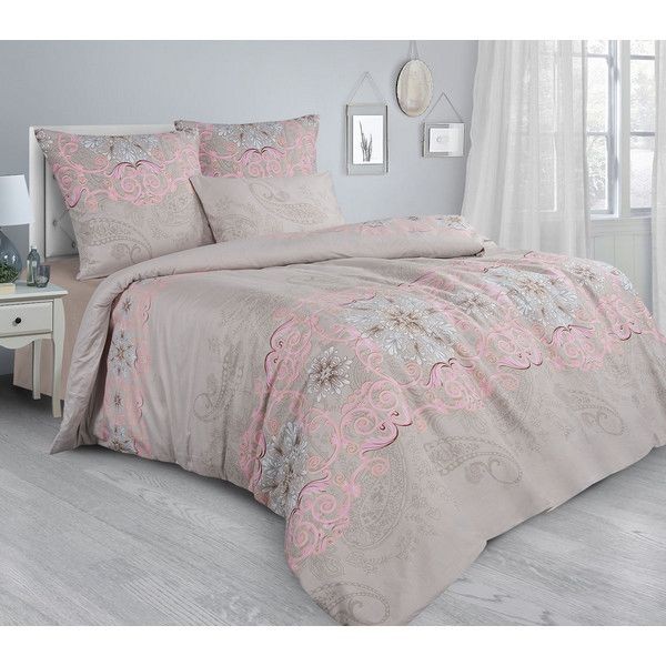 Комплект постельного белья семейный GUTEN MORGEN Paisley Pink, сатин