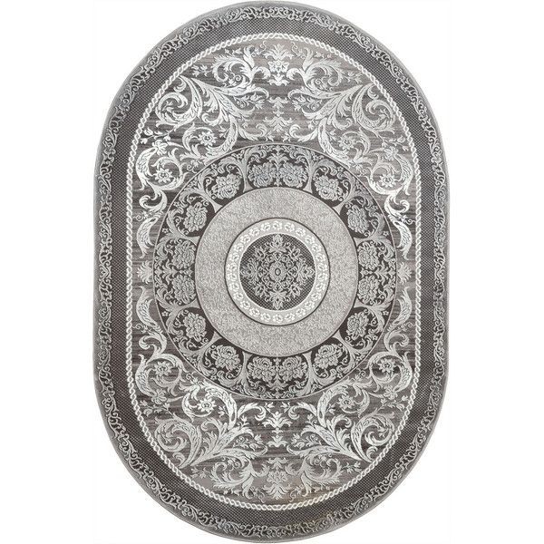 Ковёр полиэстер Quantum 03006G овальный 156x230 см