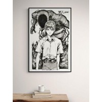 Плакат "34;Просто Постер "34; Манга Получеловек 60x90 в раме 455206325131