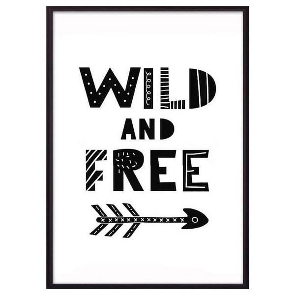 Постер Дом Корлеоне Wild & Free ЧБ 07-0626-21х30, 21х30 см
