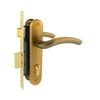 Замок врезной Нора-М N96-70 Л (мат.кофе)