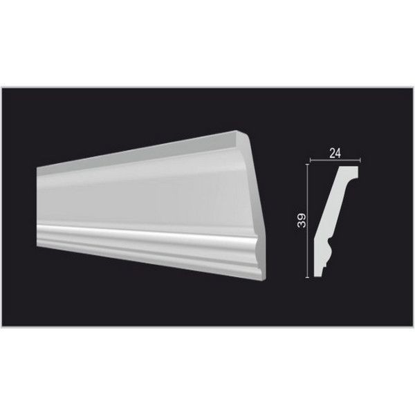 Молдинг потолочный Decor-Dizayn DD24 24х2000 мм дюропласт