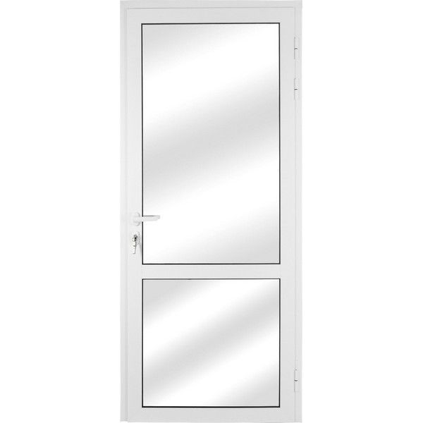 Алюминиевое ограждение балкона правое 210x90 см белый
