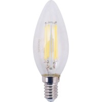 Лампа светодиодная Gauss LED Filament E14 11 Вт свеча прозрачная 750 лм, нейтральный белый свет