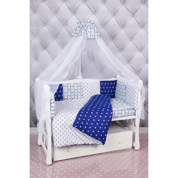 Комплект постельного белья AmaroBaby в кроватку, бязь 18 предметов