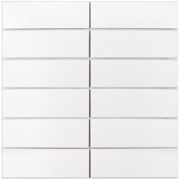 Мозаика керамическая StarMosaic Homework White Matt 29.9x29.9 см цвет белый