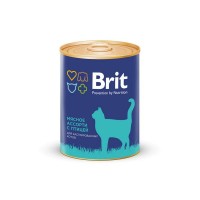 Консервы для кошек BRIT Мясное ассорти с птицей 340 г
