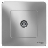 ТВ-розетка встраиваемая Schneider Electric Blanca, цвет алюминий