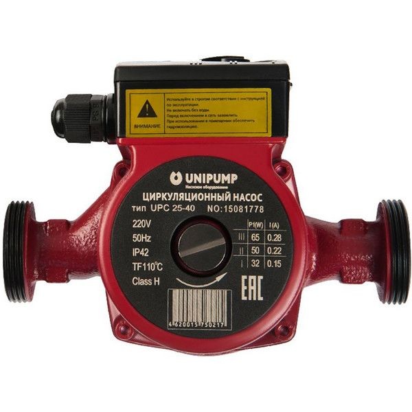 Насос циркуляционный UNIPUMP UPC 25-40 180