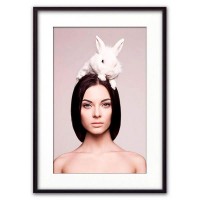 Постер Дом Корлеоне Девушка с кроликом 07-0089-50х70, 50х70 см