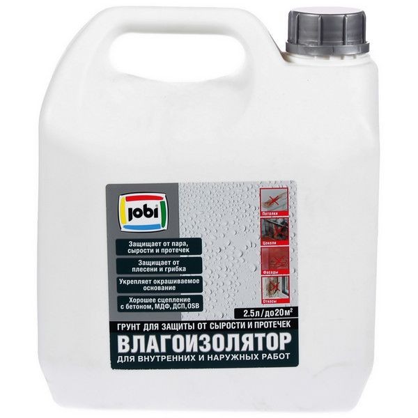 Грунтовка влагоизолятор Jobi 2,5 л