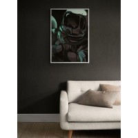 Плакат "34;Просто Постер "34; Летчик-космонавт 40x50 в раме 363845781211